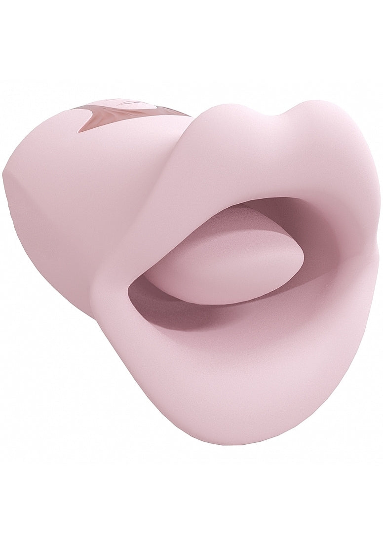 Loveline Kiss Vibrating Mouth Pink