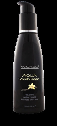 Aqua Vanilla Bean Flavored Water Based Intimate Lubricant - 2 Fl. Oz.