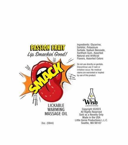 Smack tarts lickable lube sour pineapple 2oz