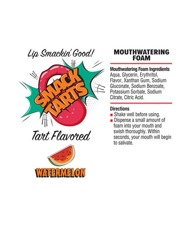 Smack Tarts Mouthwatering Foam 2.7oz - Sour Watermelon