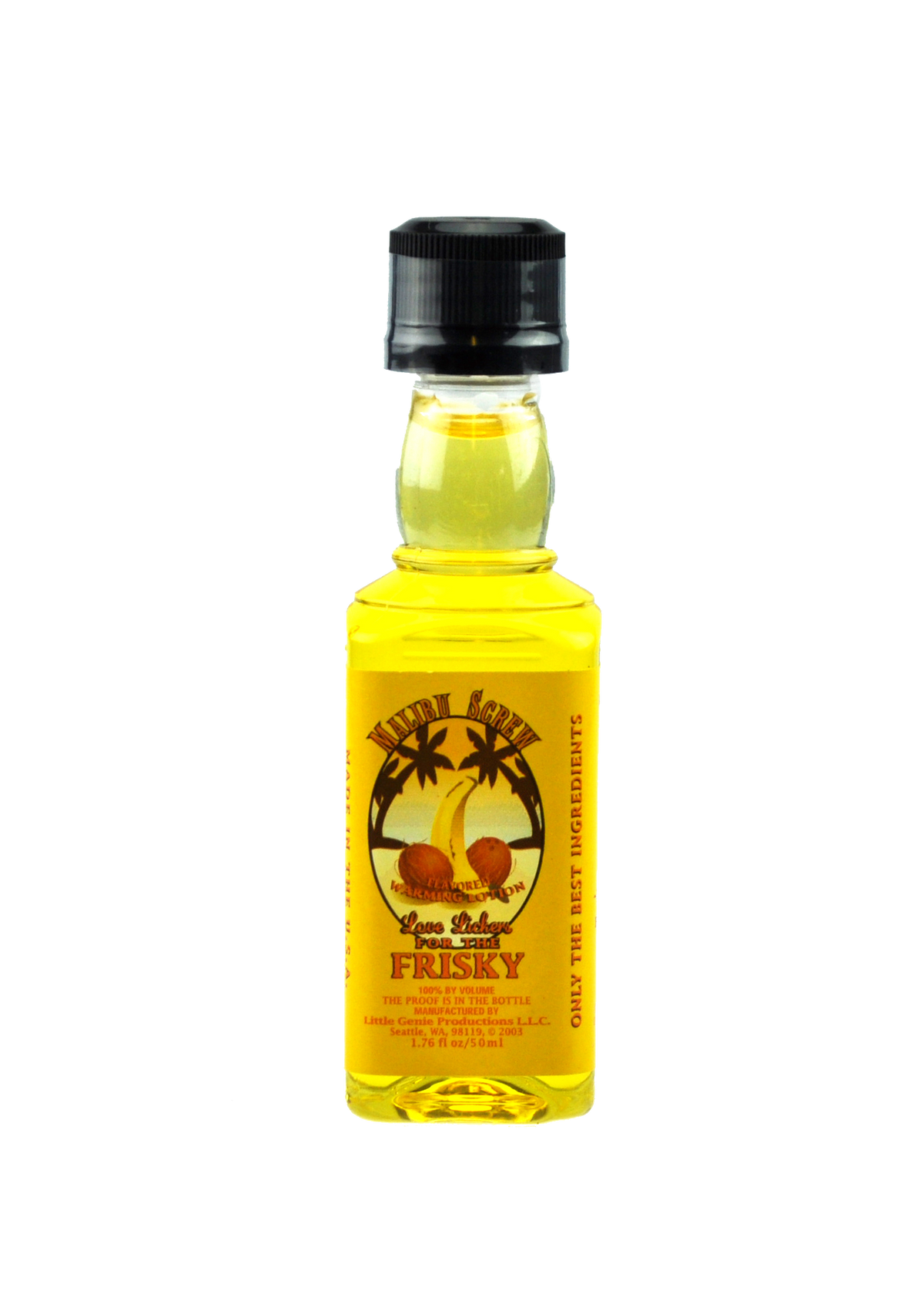 Love Lickers Massage Oil - Malibu Screw - 1.76 Fl. Oz.