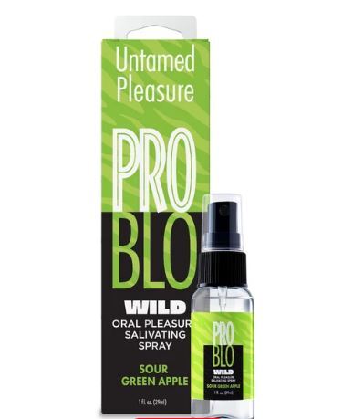 Problo wild salivating throat spray sour green apple