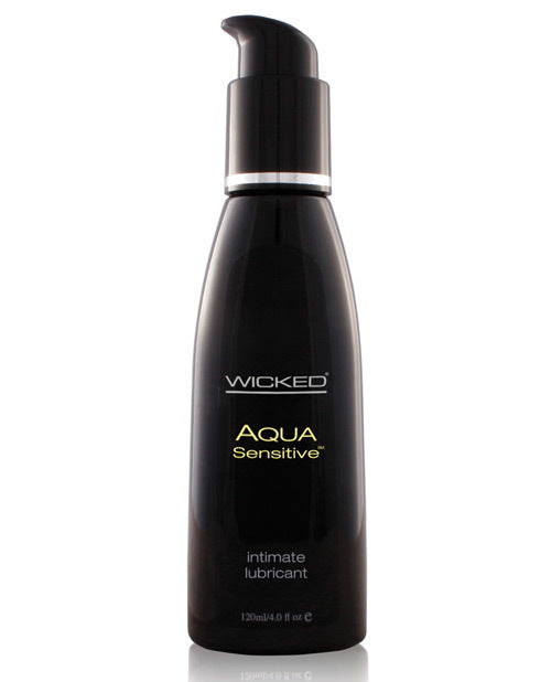 Wicked Sensual Care Hypoallergenic Aqua Sensitive Water Based Lubricant - 4 oz Unscented