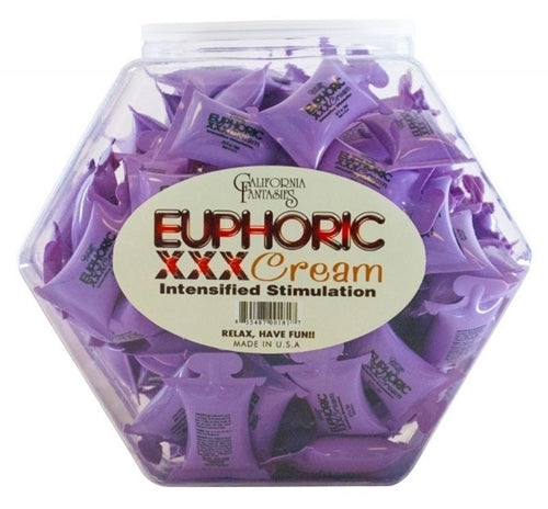 Euphoric XXX Cream - 72 Piece Fishbowl - 10 ml Pillows