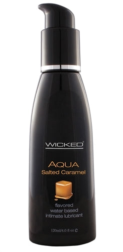 Aqua Salted Caramel Flavored Water Based Intimate Lubricant - 4 Fl. Oz.