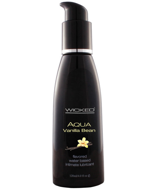 Wicked Sensual Care Aqua Water Based Lubricant - 4 oz Vanilla Bean