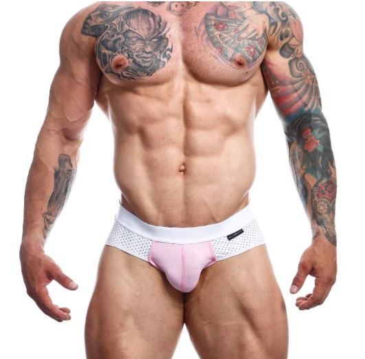 Male basics spot brief white large