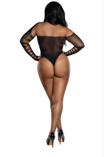 Long slv bodysuit blk x/