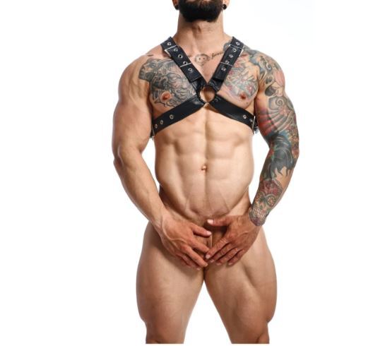 Male basics dngeon classic cross harness black o/s