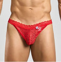 Mob lace jockstrap red l/xl