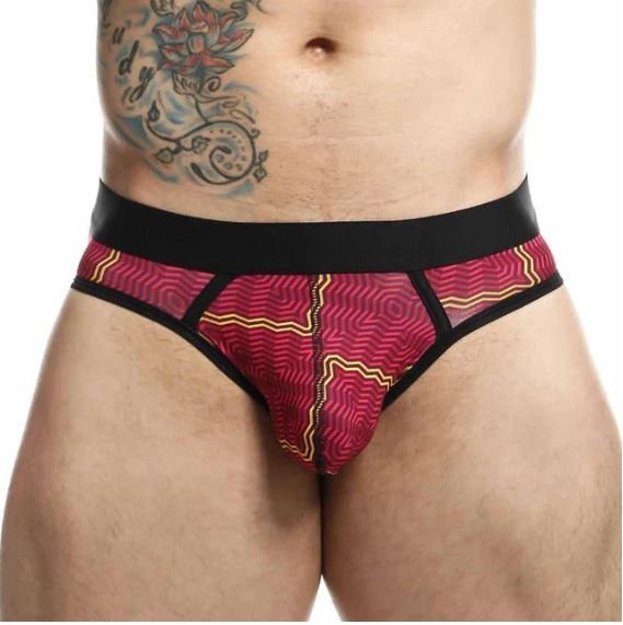 Male basics sexy pouch brief tweed large