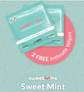 Sweetums crotchless panty w/ wipes mint 2xl