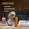 Stay Hard Vibrating Cock Ring Set with Sleeve
